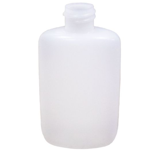 Picture of 2 oz Natural HDPE Plastic Drug Oval Bottle, 20-410, 10.5 Gram