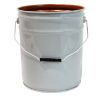 Picture of 5 Gallon Gray Steel Open Head Pail, Red Phenolic Lining, 3" Double Bead, UN Rated