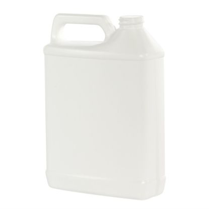 Picture of 32 oz White HDPE Plastic F-Style Bottle w/ View Stripe, 28mm 28-410, 58 Gram