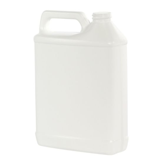 Picture of 32 oz White HDPE Plastic F-Style Bottle w/ View Stripe, 28mm 28-410, 58 Gram