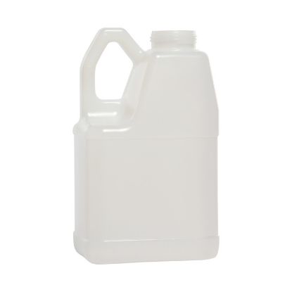 Picture of 128 oz Natural HDPE Plastic F-Style Bottle, 63mm 63-485, 190 Gram