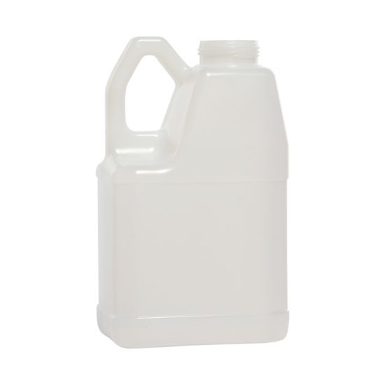 Picture of 128 oz Natural HDPE Plastic F-Style Bottle, 63mm 63-485, 190 Gram
