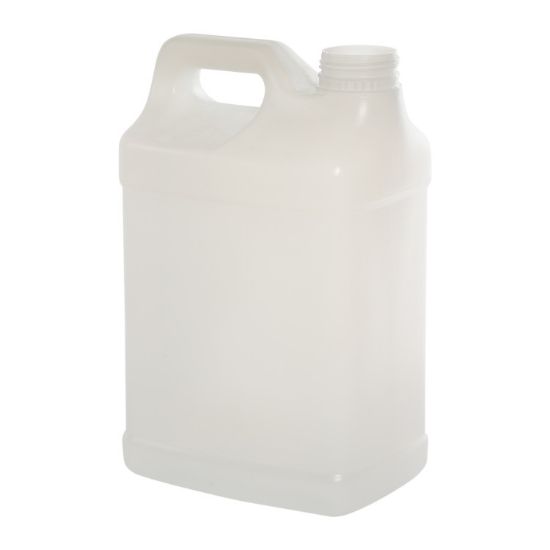 Picture of 2.5 Gallon Natural HDPE Plastic F-Style Trimline Bottle, 63 mm Rieke Tamper Evident ABO, 350 Gram