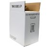Picture of 2.5 Gallon Natural HDPE Plastic F-Style Bottle, 63mm 63-485, 2 x 1 White Reshipper Box w/ Hand Holes, UN Rated
