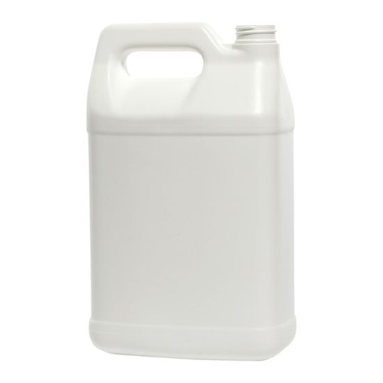 Picture of 128 oz White HDPE Plastic F-Style Bottle, 38mm 38-400, 145 Gram