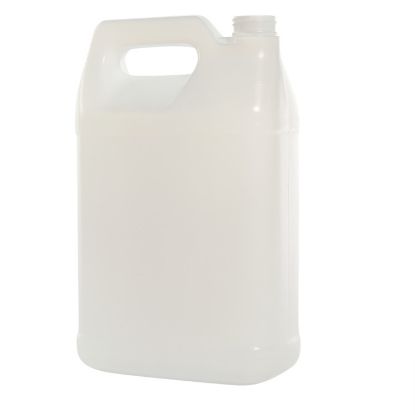 Picture of 128 oz Natural HDPE Plastic F-Style Bottle, 38mm 38-400, 145 Gram