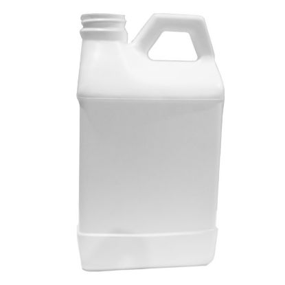 Picture of 48 oz White HDPE Plastic Rectangular F-Style Bottle