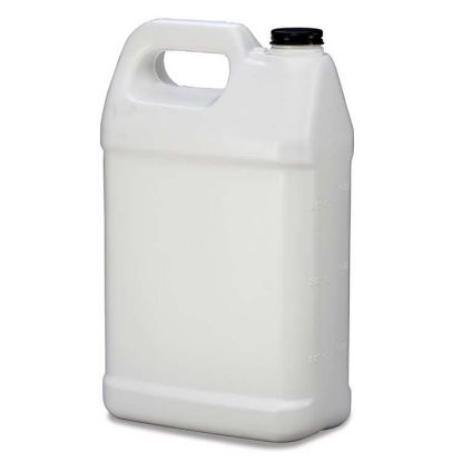 Picture of 128 oz White HDPE Plastic F-Style Bottle, 38mm 38-400
