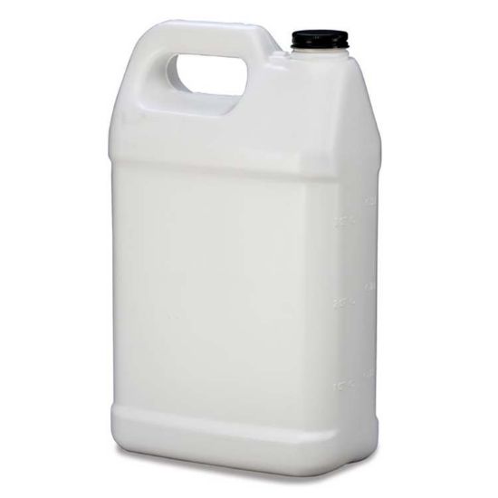 Picture of 128 oz White HDPE Plastic F-Style Bottle, 38mm 38-400