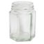Picture of 55 ml Flint Glass Hex Jar, 43 mm 43-2010, Twist Thread