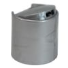 Picture of 28mm 28-410 Silver PP Plastic Domed Gloss Disc Top, No Liner, .330 Orifice