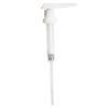Picture of 38mm 38-400 White PP Plastic Lock Down Pump, Fine Ribbed, M-30, 30cc, 11" DT