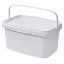 Picture of 5.6 Liter White PP Plastic Rectangular SuperCube® Tub w/ Plastic Handle