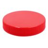 Picture of 58mm 58-400 Red PP Plastic Matte Top, Ribbed Sides Cap with F217 Liner