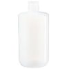 Picture of 64 oz (2L) Natural LDPE Plastic Narrow Mouth Bottle, 38-430, 3.3 Gram, w/ PP Plastic White Closure