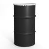 Picture of 16 Gallon Black Open Head Steel Drum, Rust Inhibited, White Cover, No Fitting, Bolt Ring, UN Rated
