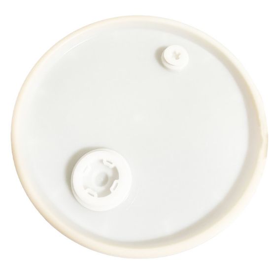Picture of 14 Gallon Natural HDPE Plastic Drum Cover w/ Fittings