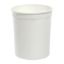 Picture of 32 oz White PP Plastic Round Tub