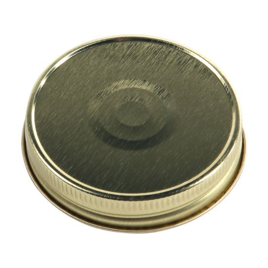 Picture of 70mm 70G-450 Gold Metal Cap w/ Plastisol Liner
