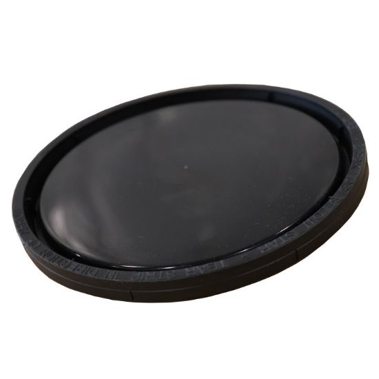 Picture of 38.5 oz Black LLDPE Plastic Tamper Evident Cover
