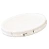 Picture of 3.5-6 Natural HDPE Plastic Pail Tear Tab Cover, EPDM Gasket