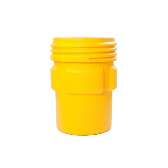 Picture of 95 Gallon Yellow Overpack HDPE Plastic Drum Barrell, Screw-On Lid, UN Rated