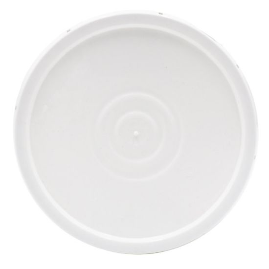 Picture of 1 Gallon White HDPE Plastic Tear Tab Cover