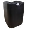 Picture of 5 Gallon Black HDPE Plastic Square Tight Head Pail, 70mm Tamper Evident, 21 Closed Vent Plug, w/ Integrated Handle, 6 TPI, w/ Dust Cap