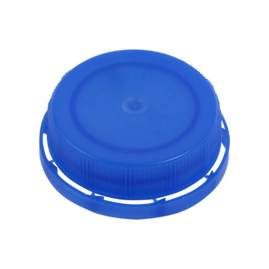 Picture of 38mm 38-400 Blue HDPE Plastic Ring Style Tamper Evident Cap, Unlined