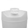 Picture of 5-Gallon Natural HDPE Plastic Round Tight Head Pail, 70 mm TE, 6TPI Fittings, w/ Dust Cover, UN Rated