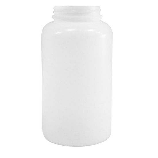 Picture of 500 CC Natural HDPE Plastic Round Packer Bottle, 53mm 53-400 Neck Finish