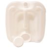 Picture of 5 Gallon Natural HDPE Plastic Rectangle Tight Head Pail, 6 TPI, 70 mm TE Fittings, Vent, Integrated Handle, Dust Cap, UN Rated
