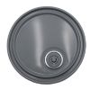 Picture of 2.5-7 Gallon Gray Steel Lug Pail Cover, Rust Inhibited, Rieke Fitting,  Flow in Gasket, 24 Gauge, UN Rated
