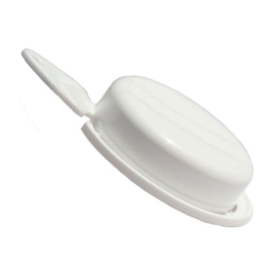 Picture of 3/4" White PP Plastic Tamper Evident Sealing Cap