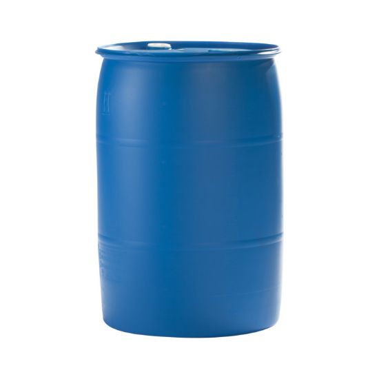 Picture of 55 Gallon Blue Plastic Tight Head Drum with 2" Buttress and 2" NPS Fittings, EPDM Gasket, UN Rated