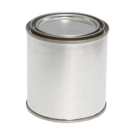 Picture of 1/2 Pint Metal Paint Can, Gold Lined, 214x300 with Plug, 340/Case