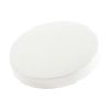 Picture of 110mm 110-400 White PP Plastic Smooth Top, Smooth Sides Cap with F217 Liner