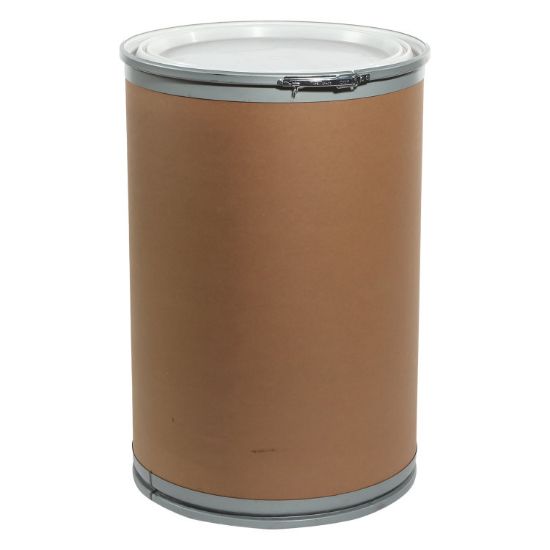 Picture of 58 Gallon Kraft Fiber Open Head Drum, Plastic Cover w/ Urethane Gasket, Lok-Rim