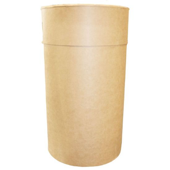 Picture of 12.5 Gallon Natural Kraft Fiber Open Head Drum, Kraft Slip on Cover