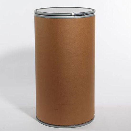 Picture of 58 Gallon Kraft Fiber Open Head Drum, Silicone Lined, Steel Cover, Lever Lock Ring
