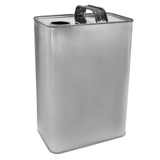 Picture of 1 Gallon F-Style Metal Can, 32 mm Rel, Gold Lined, Metal Handle, UN Rated