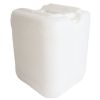 Picture of 5 Gallon Natural HDPE Plastic Square Tight Head Pail, 70 mm, 6 TPI Closed Vent, Dust Cover, 22 mm Cap Installed, UN Rated