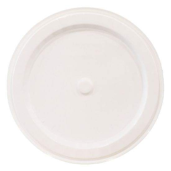 Picture of 3.5-6 Gallon White HDPE Plastic Pail Cover, Lightweight, No Gasket