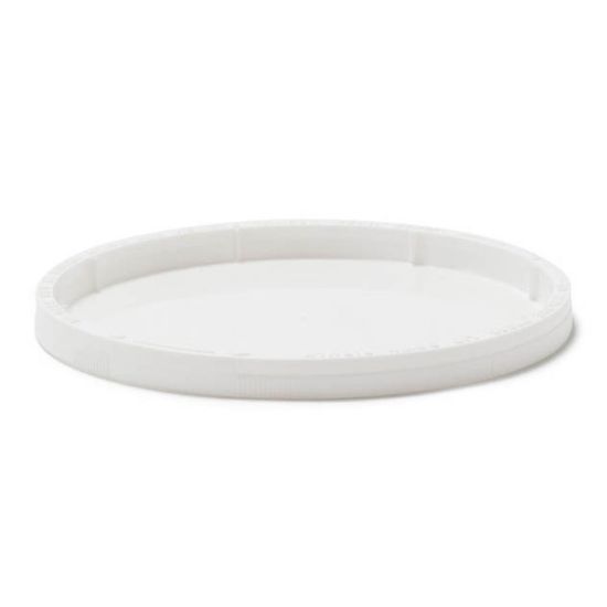 Picture of 11-49 oz Natural LLDPE Plastic Tamper-Resistant Tub Cover