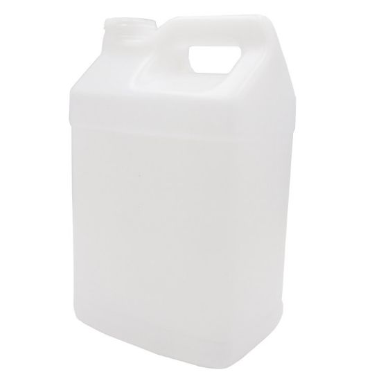 Picture of 2.5 Gallon Natural HDPE Plastic F-Style Bottle, 63 mm, 350 Gram