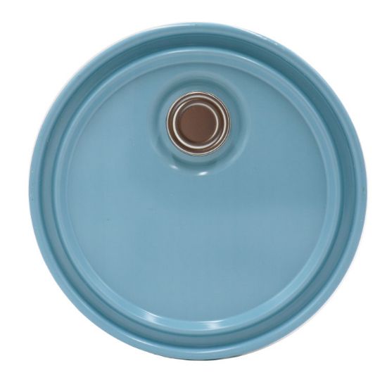 Picture of 2.5-7 Gallon Blue #549, Steel Pail Lug Cover, Rust Inhibited, 2 1/8" Crew Cap w/ Inner Seal, No Spout, Flow in Gasket, 24 Gauge, UN Rated