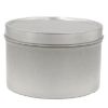 Picture of 8 oz Seamless Metal Ink Tin Can with Lid, Unlined, 3 1/8" x 2"