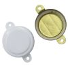 Picture of 3/4" White Aluminum Drum Capseal with Gasket – Tamper Evident