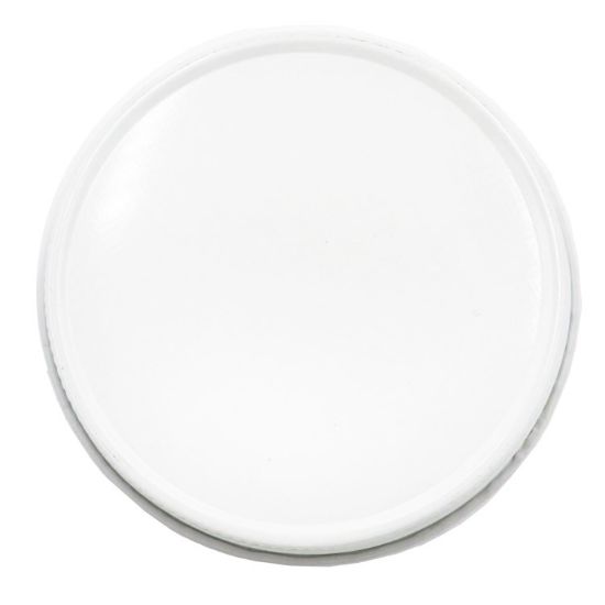 Picture of 70G-450 White Metal Screw Cap, w/out Button, Plastisol Liner