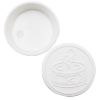 Picture of 38 mm 38-400 White PP Plastic Child Resistant Vented Cap, 3-Ply Foam Liner